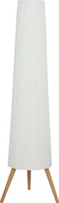 Lampă de podea HOMCOM cu trepied, întrerupător de picior și luminozitate reglabilă, 46x46x153 cm, albă | Aosom Romania