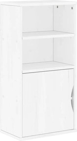 vidaXL Dulap lateral „ODDA” alb 40x24x79 cm, lemn masiv de pin