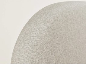 Pat matrimonial bej tapițat cu spațiu de depozitare cu somieră 180x200 cm Maumere – Maison de Rêve