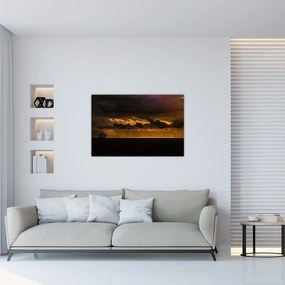 Tablou unei vele în apus de soare (90x60 cm)