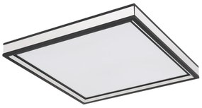 Plafoniera LED design modern Jessy negru mat 30x30cm