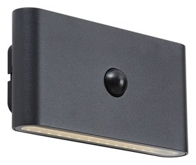 Lampă de perete neagră cu senzor în 4 trepte, magnetică, inclusiv LED reîncărcabil - Batt