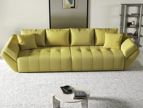 Canapea extensibilă dumonde cu ladă de depozitare si sezut confortabil din spuma high-density, Berlin Enjoy Green 300x100 cm