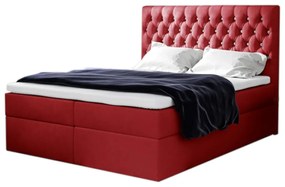 Expedo Pat tapițat boxspring TOMIO + topper, 120x200, jasmine 60
