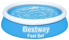 Bestway piscina gonflabilă fast set, albastru, 183x51 cm, rotundă