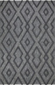 Covor 58594A, 80x150 cm, forma dreptunghiulara, polipropilena, gri ant