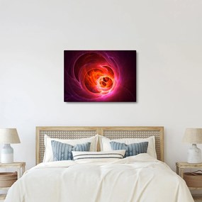 Tabloul modern cu abstracțiune roz (70x50 cm)