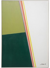 Tablou verde kaki Abstract Shapes73x103 cm