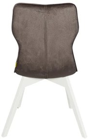 Set Masa Rotunda Cu 6 Scaune Demi New, Alb Si Natur