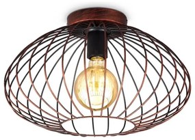 Lustră aplicată RETRO 1xE27/40W/230V cupru B.K. Licht 1471