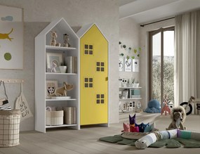 Set 2 dulapuri pentru copii Casami Bruges tip căsuță de plajă – Galben Strălucitor și deschis – Vipack