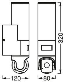Aplică LED Light cu senzor și cameră SMART+ LED/16W/230V Wi-Fi IP44 Ledvance