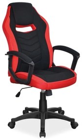 Scaun de birou Camaro negru/rosu H106