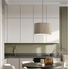 Lustra suspendata cu abajur din in verde Nos