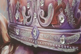 Tablou Modern pe Pânză - King A, 82x4,5x122 cm, Mauro Ferretti