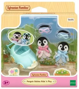 Sylvanian Families Pinguini pentru copii gemeni cumașină