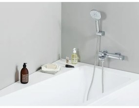 Ravak X07P233 - Pară de duș manuală cu buton FLAT, crom lucios