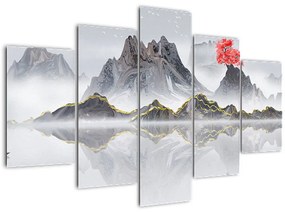 Tablou - Munții în ceață (150x105 cm)