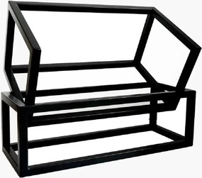 Suport carte,din metal,culoare negru,38x27x32 cm