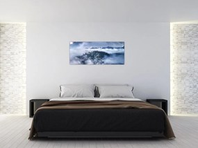 Tablou pădurii în ceață (120x50 cm)