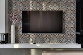 Panou de perete bucatarie Patchwork turcesc