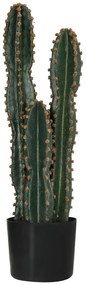 Outsunny Cactus artificial de mare realism plantă artificială de dimensiuni mari dim. Ø 17 x 60H cm verde | Aosom Romania