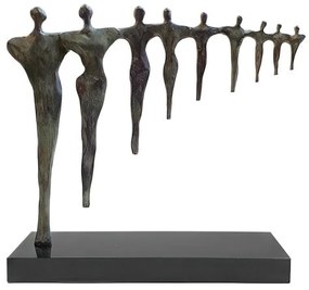 Statueta bronz masiv "Echipa de perspectiva"
