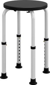 Homcom Scaun Dus – Reglabil, Antialunecare, Alb | Aosom Romania