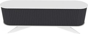 Comoda TV STOR, gri/alb, PAL melaminat, 180x43x60 cm