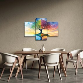 Tablou – Arbore pictat al anotimpurilor (90x60 cm)