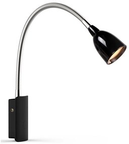 Lampă LED de perete Markslöjd 105940 TULIP LED/2,5W/230V neagră