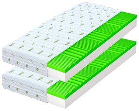 Saltea înaltă din spumă Brave 80x200x21 (2 buc) 1+1