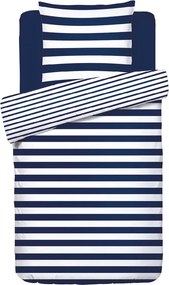 Lenjerie de pat din bumbac COASTLINE albastru-alb Dimensiune lenjerie de pat: 70 x 80 cm | 140 x 200 cm