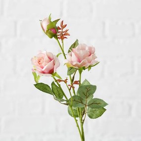 Trandafir artificial roz 12/60 cm