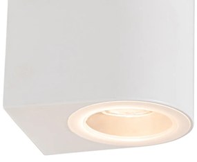 Lampă modernă de perete pentru exterior din plastic alb ovală - Baleno