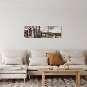 Tablou - Biserica irlandeză (cu ceas) (90x30 cm)