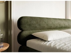 Pat matrimonial 140 cm Rirri 140B (cu somieră) (măslin + auriu). 1099850