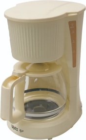 Cafetiera electrica Oliver Voltz Nice OV51170PR, 750 W, 1,5 l – 12 cesti, Mentinere a caldurii, Crem