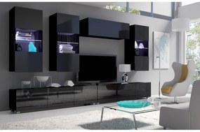 Mobilier living Calabria C5 (Negru) (fără iluminat). 1051607