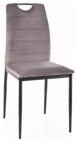 Scaun de bucaterie Rip Velvet, gri