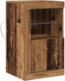 vidaXL Bufet LED Lemn vechi 41 x 37 x 67 cm Lemn compozit