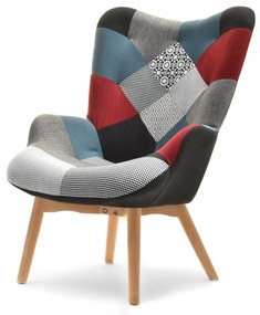 Fotoliu Nutri (patchwork + negru). 1110344