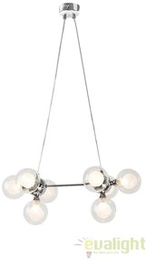 Lustra, Pendul design modern, finisaj crom, diametru 32cm, Briella 2624 RX