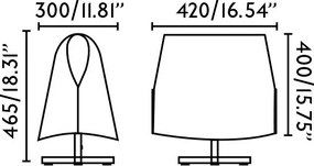 Veioza/Lampa de masa design decorativ LUANG M Black/camel