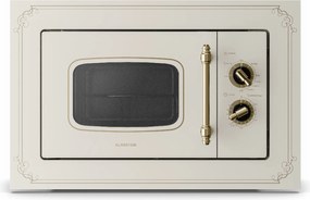 Klarstein Victoria 20, cuptor cu microunde încorporabil, 20 l, 800 W, grill: 1000 W, alb-mat