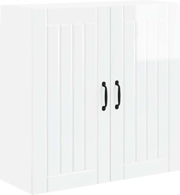 vidaXL Dulap de bucătărie Alb lucios 80 x 31 x 80 cm Lemn compozit