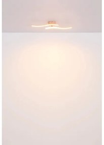 Lustră LED aplicată Globo 67178P TYLER LED/12W/230V 3000K portocaliu