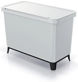 Coș de gunoi, 3 x 10 l, gri deschis