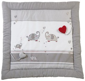 Saltea de joacă pentru copii albă/gri 100x100 cm Jumbo twins – Roba