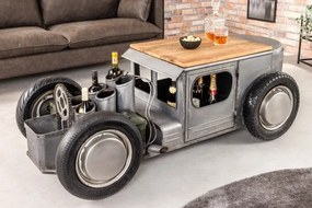Masuta design unicat cu suport pentru sticle de vin Hot Rod 165cm